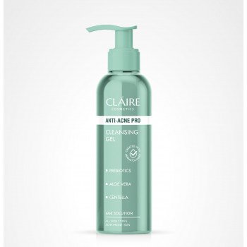 Очищающий гель для умывания ANTI-ACNE PRO Claire Cosmetics — купить гель от прыщей и акне в ЛНР оптом